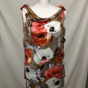 Preston & York XL Top Coral Multi